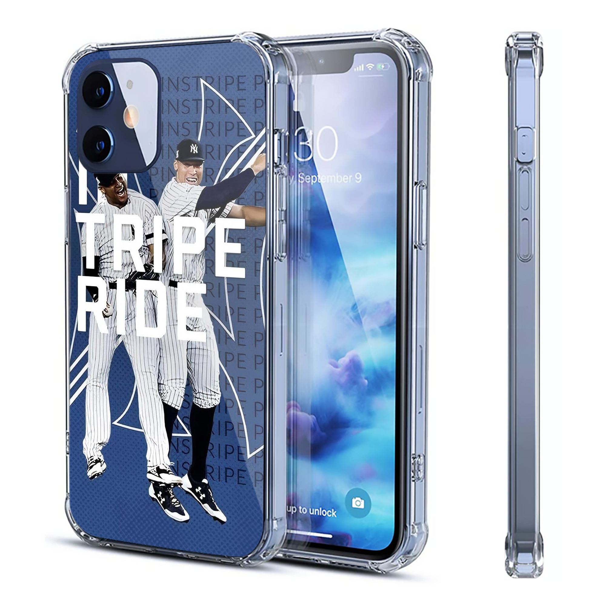 New York Yankees 196 Clear IPhone 12 Case – Soft TPU With UV Print – Enhanced Drop Protection, Precise Fit, Anti-Fingerprint, Customizable Design, Scratch-Resistant, Yellow-Resistant